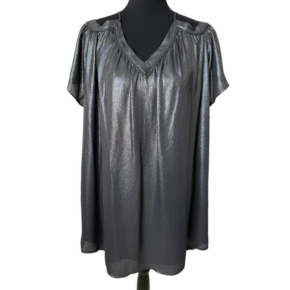 * New ~  LOFT ~  Shimmer Cold Shoulder Cami Swing Tunic/ Mini ~ sz S